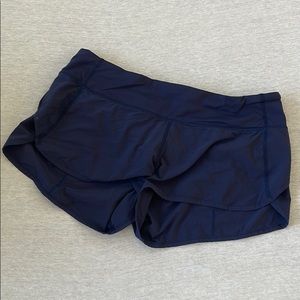 Mid rise lulu shorts navy blue size 6